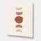 Designart - Minimal Moon Phases - Modern Canvas Wall Art Print